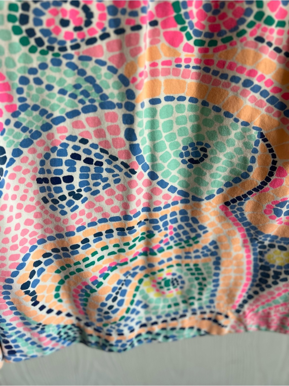 Lilly Pulitzer Skipper Popover Title Wave Mosaic 1/2 Zip Long Sleeve Size S - Picture 9 of 14